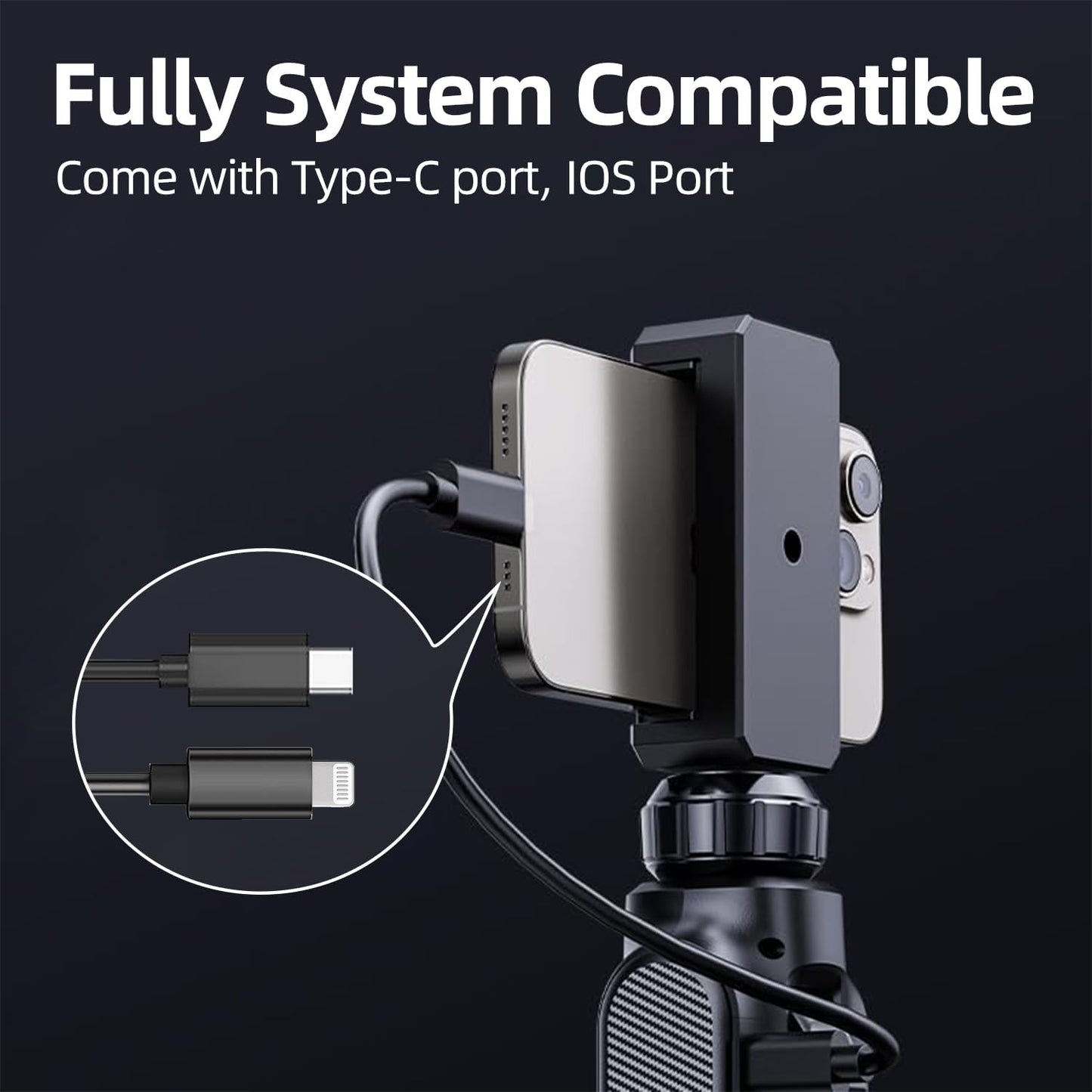 Two-Way Articulating Borescope, Inspection Endoscope with 7.9mm Snake Gooseneck Camera IP67 Probe, 1080P Inspection Camera for iPhone, Android, Cell Phone not Include (5FT)