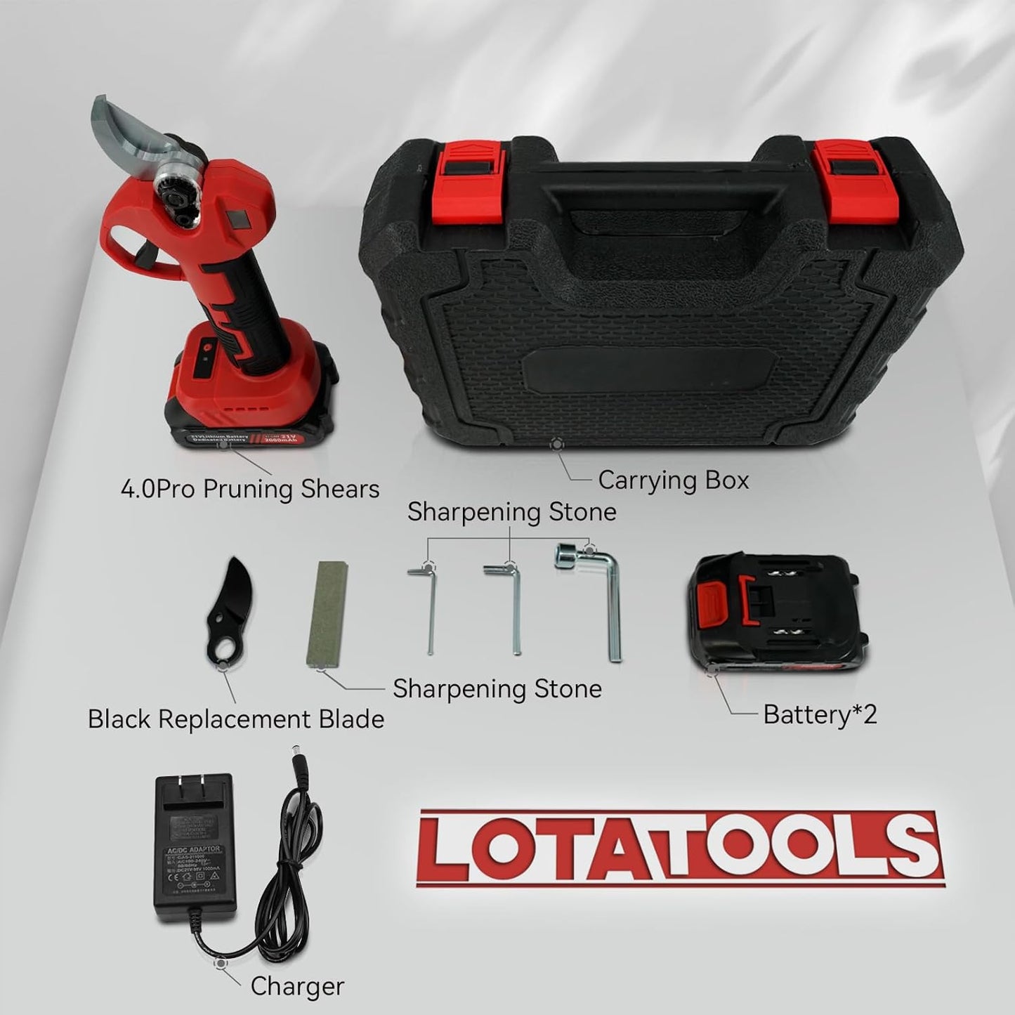 Electric Pruning Shears, SK7 Cordless Pruner for Ma-kita Battery, Brushless Motor, Charging Indicator Light and LED Display, 25mm Adjustable cutter with High Carbon Steel Blade for Gardening Pruning