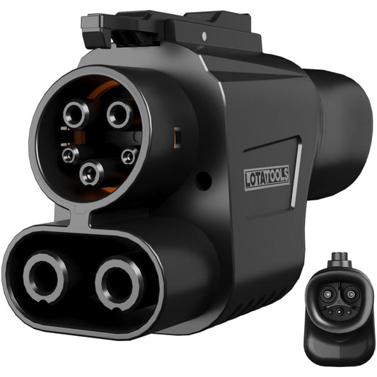 Supercharger Adapter, NACS to CCS1 Charging Adapter, Fast Charge Adapter CCS1 EV at Tesla, Electric Vehicle Adapter, Compatible with Ford, Rivian,GM, Chevrolet etc. [Max 500A, 1000V]