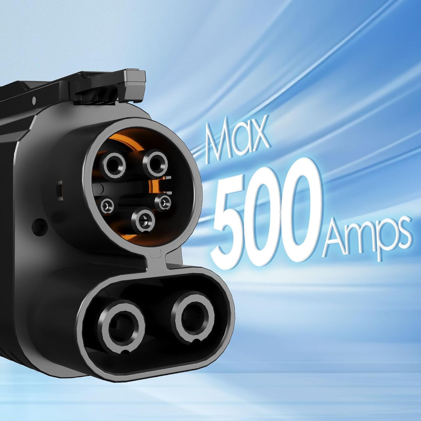 Supercharger Adapter, NACS to CCS1 Charging Adapter, Fast Charge Adapter CCS1 EV at Tesla, Electric Vehicle Adapter, Compatible with Ford, Rivian,GM, Chevrolet etc. [Max 500A, 1000V]
