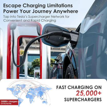 NACS to CCS1 Charging Adapter,Max 250KW Supercharger [Max 500A, 1000V] fit for Rivian,Ford,Mustang,GM EVs,Volvo,Polestar,Tesla Supercharger Adapter,fit for Tesla V1/V2/V3/V4 DC