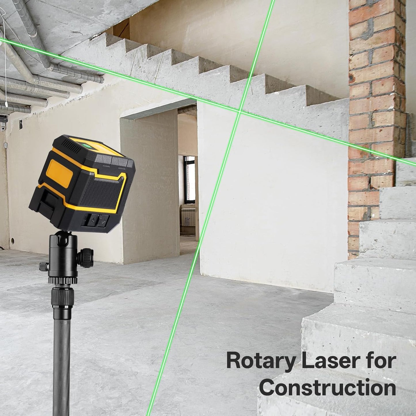 Self Leveling Green Laser Level, 100ft Cross Line Tool with Rotary Function, Class II <1mW 635nm, 3 Brightness Modes, Magnetic Bracket, IP54 Dust/Water Resistant